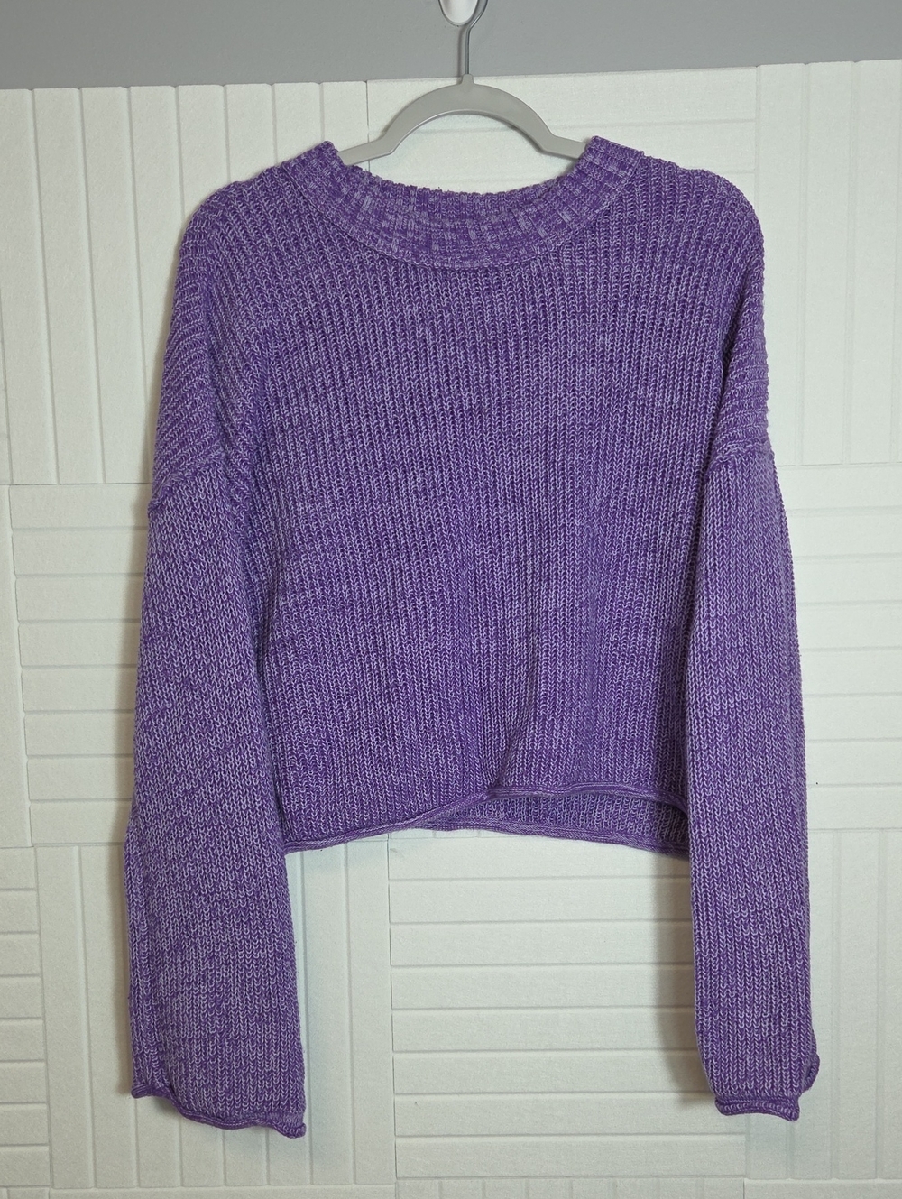 Wild Fable Purple Cropped Sweater Size XXL